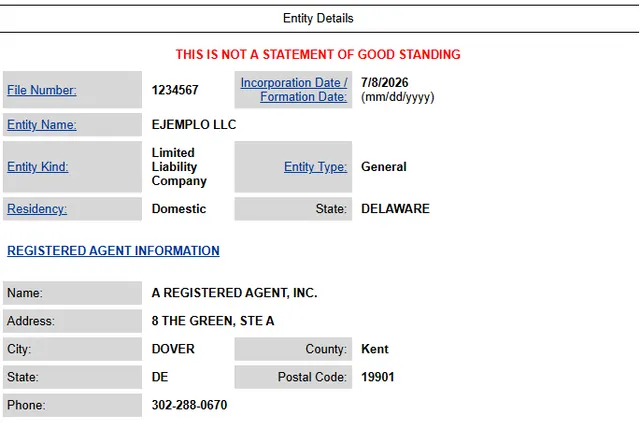 base de datos llc delaware