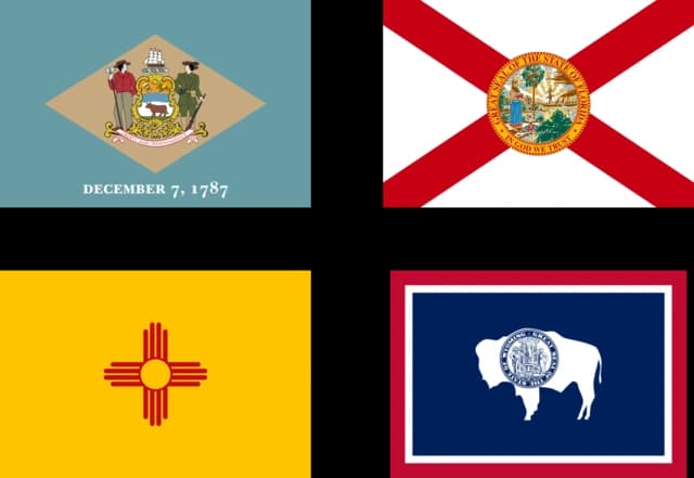 delaware florida nes mexico wyoming