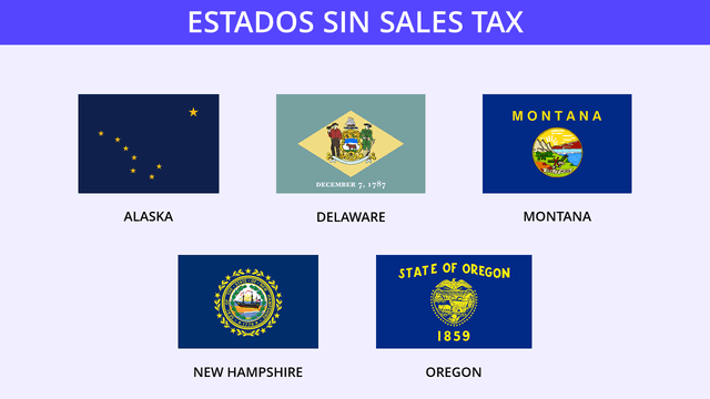 estados usa sin sales tax