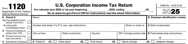 formulario 1120 parte a
