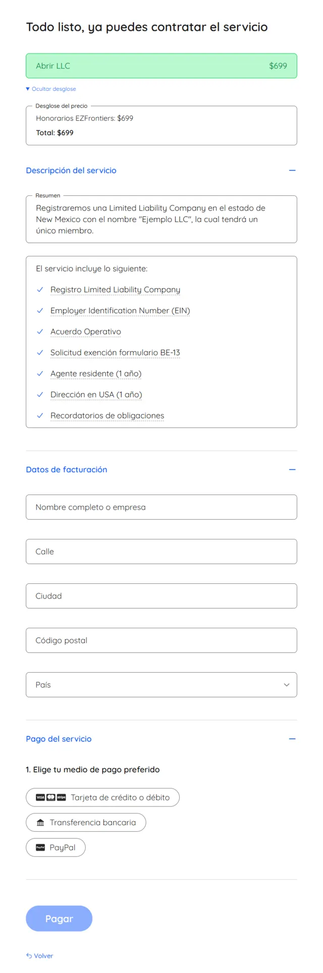 paso 18b abrir llc en usa