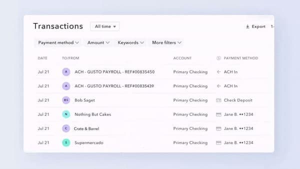 transacciones mercury