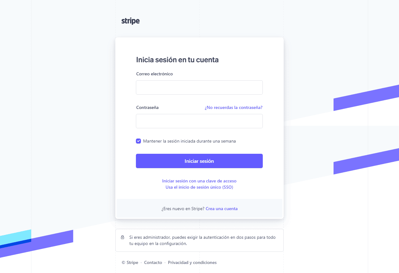 como abrir una cuenta en stripe iniciar sesion