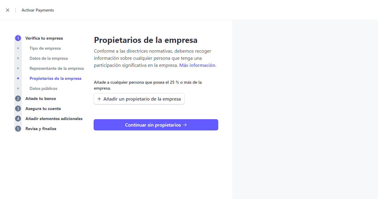 como abrir una cuenta en stripe paso 1 multi member llc