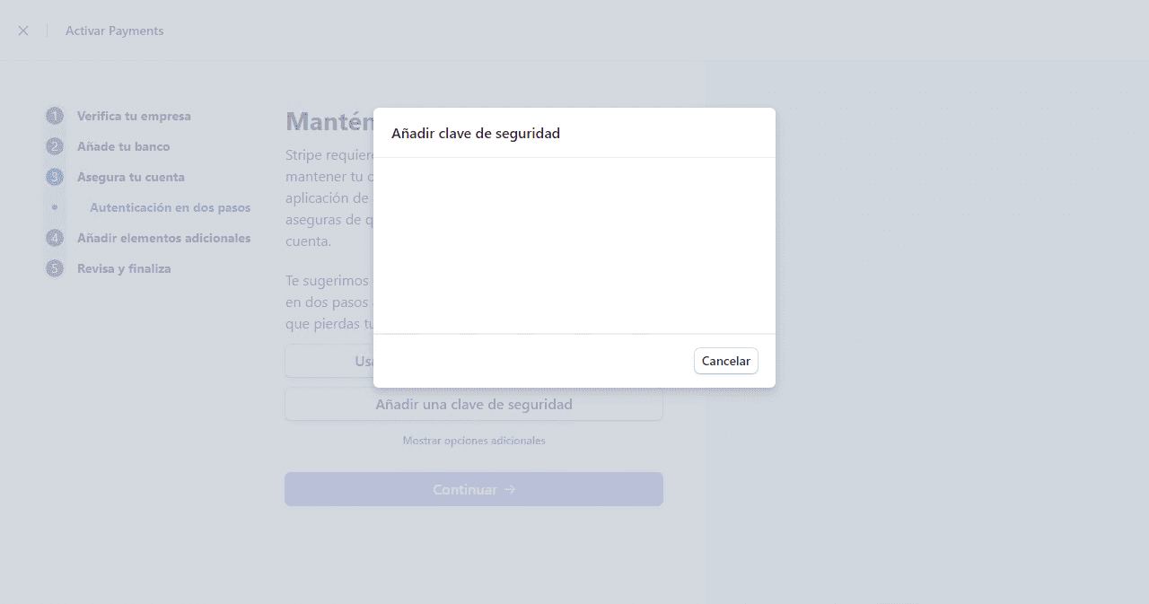 como abrir una cuenta en stripe paso 3b