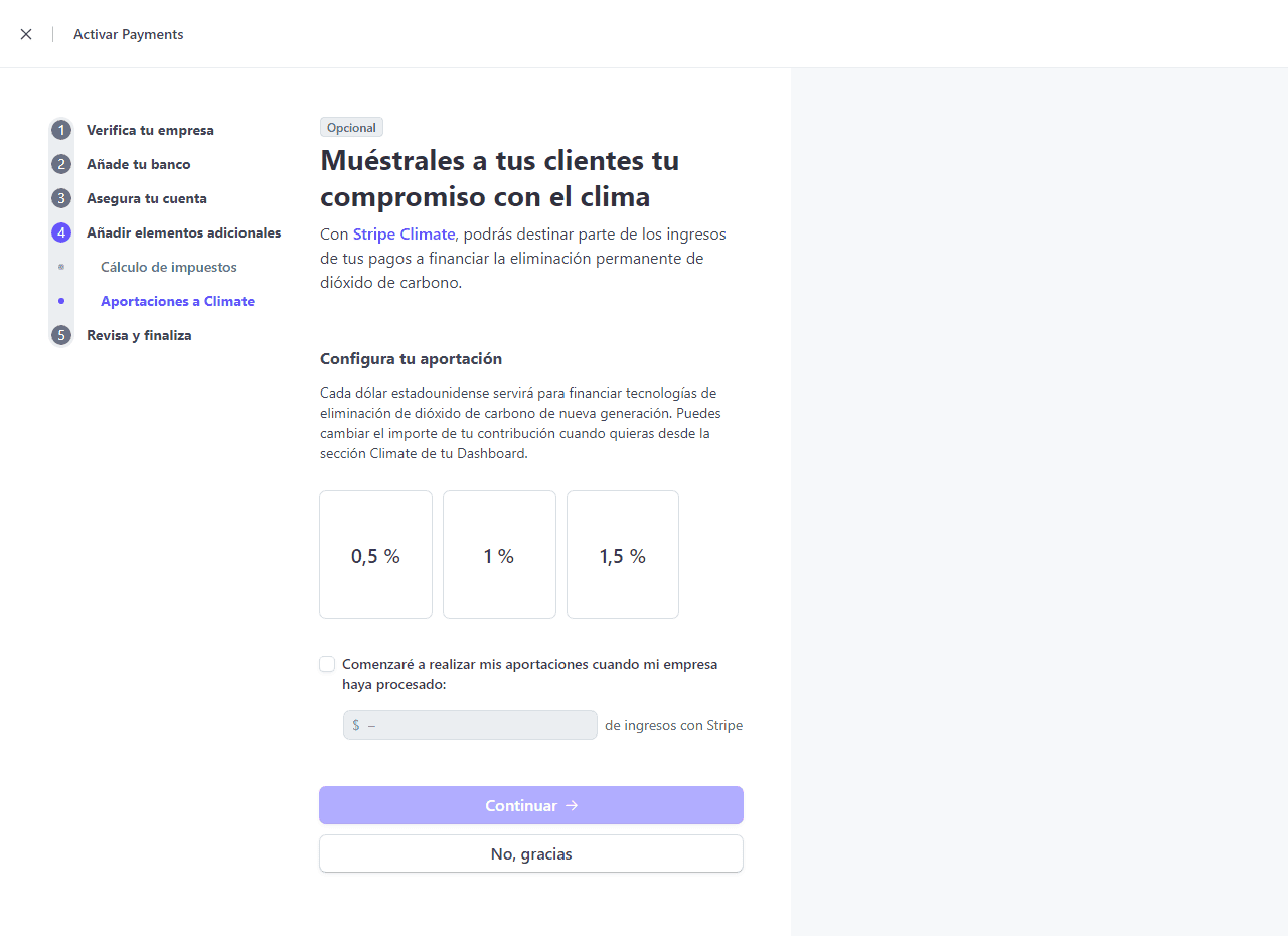 como abrir una cuenta en stripe paso 4b